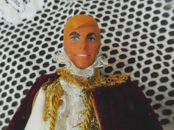 ken blonde velvet costume face
